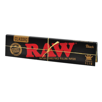 Бумага RAW Black Classic KS Slim - Самокрутки - Бумага RAW - Магазин вапорайзеров, бонгов и лучших аксессуаров для курения  rastastore.ru